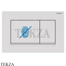 Geberit Sigma30 Клавиша смыва, защита от отпечатков пластик 115.883.01.1, белый матовый/ белый глянец