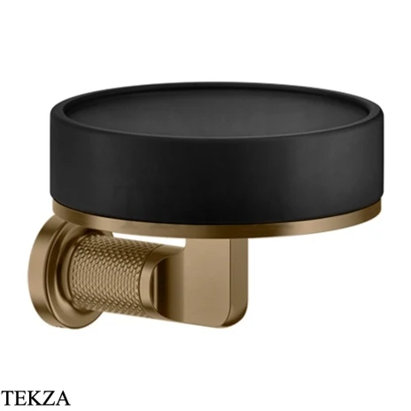 Gessi INCISO accessories Мыльница настенная, композит черный 58502-791, Deep Bronze Br. PVD