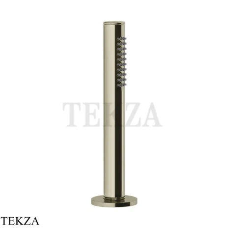 Gessi Душевой комплект на борт ванны, шланг, держатель 63327-720, никель глянец