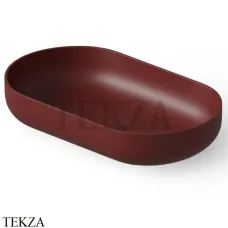Dea Design Washbasins Раковина настольная овальная Solid Surface DD9104 580 17, Red Wine №17