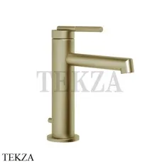 Gessi INGRANAGGIO Смеситель для раковины, с донным клапаном 63501-727, Brushed Brass