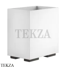 Gessi Rettangolo Ведерко, корзина для мусора, цвет белый 20990-707, Black Metal Brushed PVD