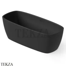 Dea Design Soul Ванна отдельностоящая скругленная 170x72 Solid Surface DD8632 1700 16, Black №16