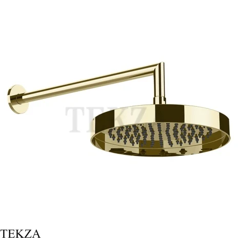 Gessi Incastri Верхняя лейка D25 с кронштейном из стены 63045-710, шампань глянец
