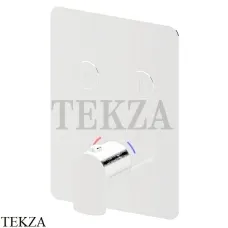 Newform HAKA Термостат для душа, 2 потока, Select, внешняя часть 70436E.01.014, белый матовый