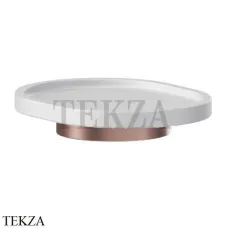Newform X-Steel 316 Мыльница настольная, композит 73250X.59.067, PVD Brushed copper bronze