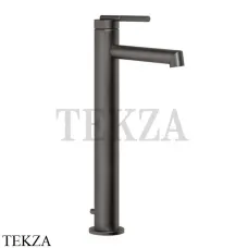 Gessi INGRANAGGIO Смеситель для раковины высокий, с донным клапаном 63503-707, Black Metal Brushed
