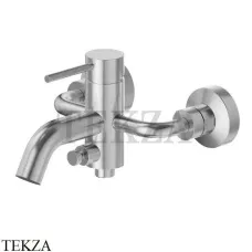 Newform XT Смеситель для ванны с изливом, без гарнитура, 4240.59.066, PVD Br. Stainless Steel