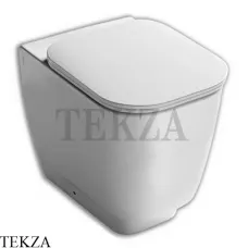 Hatria Fusion 48 Унитаз приставной без ободка YXZK01, сиденье микролифт, белый глянец (снят с производства)