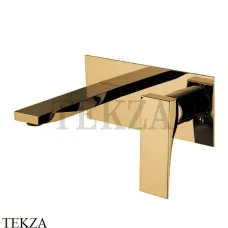 FIMA Carlo Frattini Zeta Смеситель для раковины, с донным клапаном F3971X5OS, Brushed gold