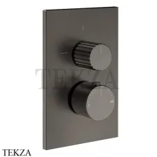 Gessi Incastri Термостат для душа 2 потока, внешняя часть 75135-707, Black Metal Br. PVD