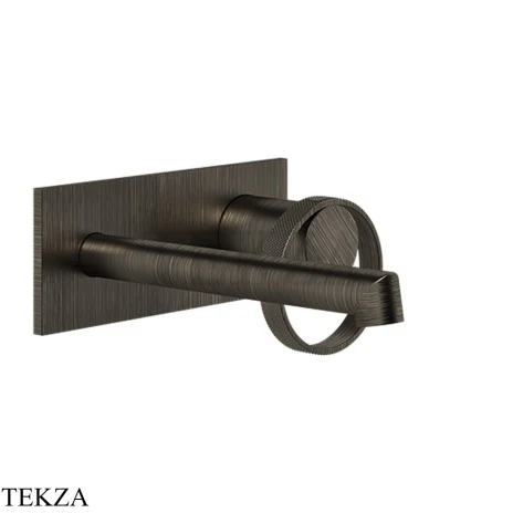Gessi ANELLO Смеситель для раковины на планке, внешняя часть 63388-187, Aged Bronze