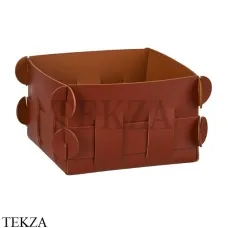 ADJ Shlesser Корзина-ёмкость для мелочей 13x13 см 9859.30/09, бордо/коньяк