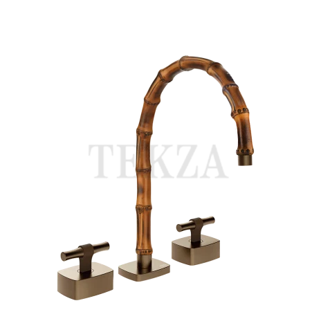 Gessi Jacqueline Смеситель для раковины на 3 отв., без донного клапана 77017-761, бронза Coffee