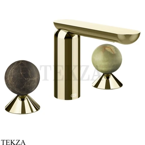 Gessi Perle Смеситель для раковины на 3 отв., без гарнитура 74155-710, шампань глянец