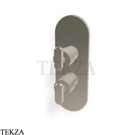 FIMA Carlo Frattini Park Line Термостат для душа, 2-3 потока, внешняя часть F1309X7SN, brushed nickel