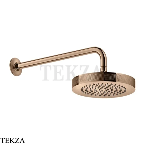Gessi INCISO SHOWER Верхняя душевая лейка с кронштейном 58185-030, Copper PVD