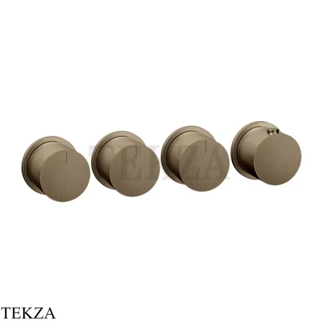 Gessi Habito Bath-shower Термостат на 3 потока, внешняя часть 63436-761, Coffee Bronze Br. PVD