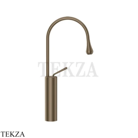 Gessi Goccia Смеситель для раковины высокий, без сливного гарнитура 33608-761, Coffee Bronze Br. PVD