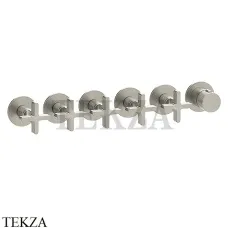 Gessi INCISO SHOWER Термостатический смеситель, 5 потоков, внешняя часть 58440-720, Nickel PVD