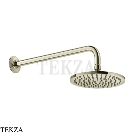 Gessi INCISO SHOWER Верхняя душевая лейка 20 с кронштейном 58148-720, Nickel PVD