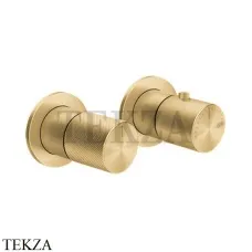 Gessi Habito DIAMANTATO Термостат для душа на 2 потока, внешняя часть 70634-710, Brass PVD