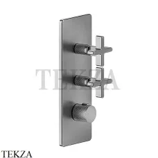 Gessi INCISO WELLNESS Термостат 2 выхода, внешняя часть 58224-706, Black Metal