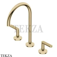 Ritmonio Diametro35 Elegance Смеситель для раковины, без гарнитура PR54AE202 F37, Frosted Champagne