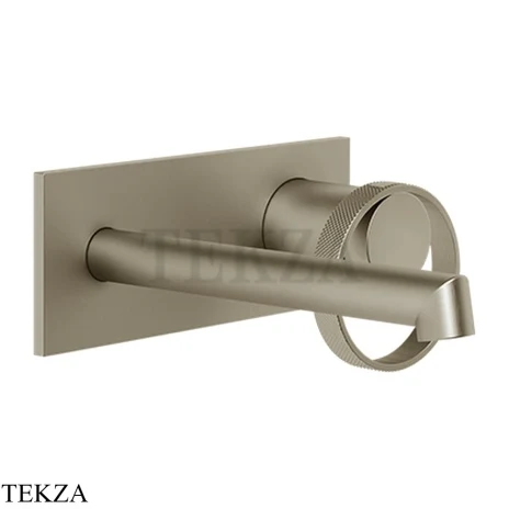 Gessi ANELLO Смеситель для раковины на планке, внешняя часть 63388-149, Finox Brushed Nickel