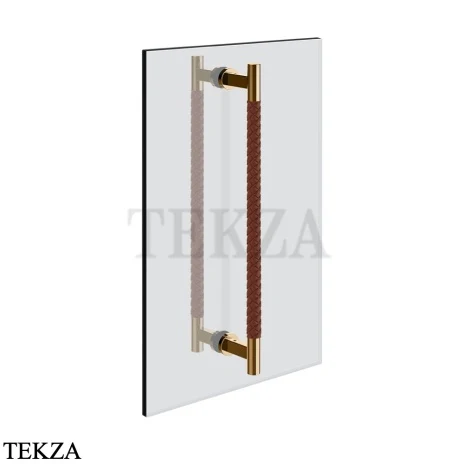 Gessi Pelle Tresse Полотенцедержатель для крепления на стекло, 60 см 78733-430, Red Cherry/ Warm Bronze PVD