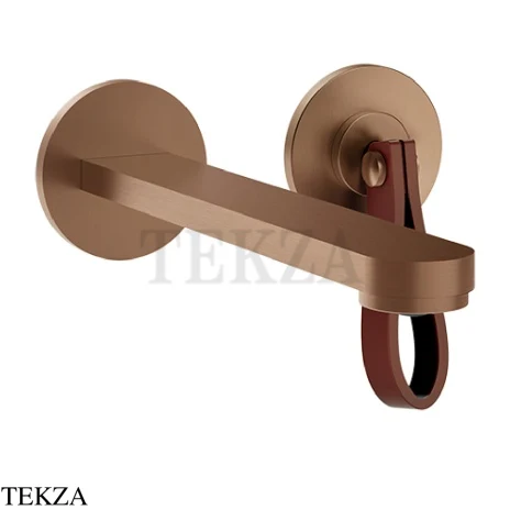 Gessi Pelle Laccetto Смеситель для раковины, внешняя часть, 78488-445, Red Cherry/Copper Br. PVD