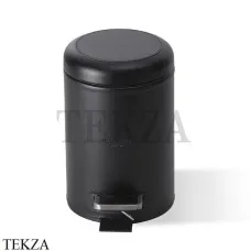 Decor Walther BROWNIE TE Ведро с педалью 0939560, черный матовый, эко-кожа