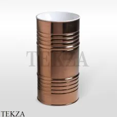Kerasan Artwork Раковина свободностоящая BARREL, слив в стену, 474380 Bianco-oro rosa