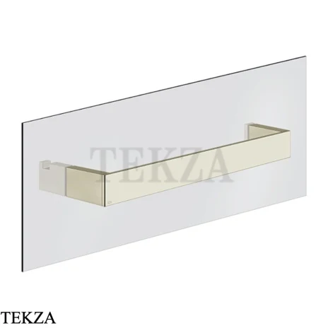Gessi Rettangolo Полотенцедержатель для крепления на стекло, 30 см 20961-720, Nickel PVD
