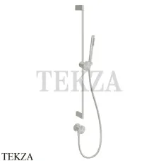 Gessi Origini NEUTRAL Штанга с лейкой, шланг и вывод воды 66142-149, Finox Brushed Nickel