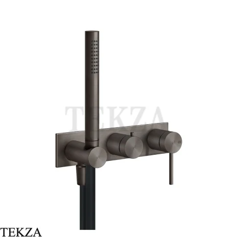 Gessi 316 SHOWER Смеситель для душа, внешняя часть 54038-707, Black Metal Brushed PVD