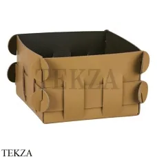 ADJ Shlesser Корзина-ёмкость для мелочей 13x13 см 9859.40/55, горчичный/оливковый