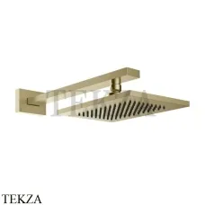 Gessi Rettangolo shower Верхний душ с кронштейном 20148-727, Brushed Brass PVD Gessi Rettangolo shower Верхний душ с кронштейном 20148-727, Brushed Brass PVD