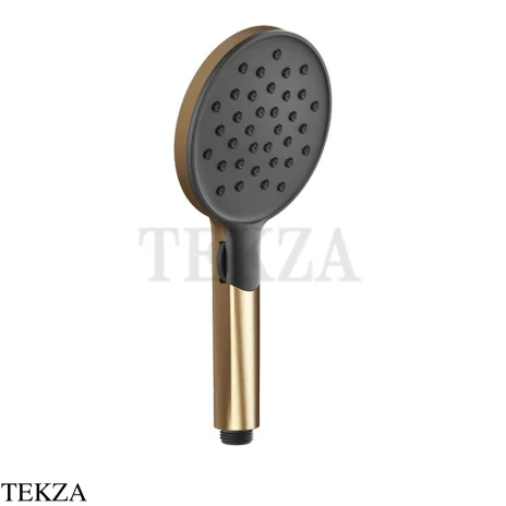 Gessi Shower Душевая лейка 3-х позиционная с черным диском 47350-791, Deep Bronze Brushed PVD