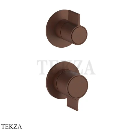 Fantini Flora Смеситель для душа, 3 потока, внешняя часть 76S5J787B, Matt Mokka PVD