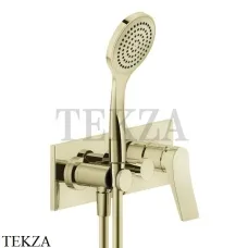 Gessi RILIEVO Смеситель для душа с гарнитуром, внешняя часть 59140-710, Brass PVD