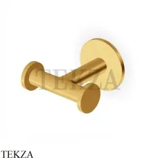 Zucchetti PAN Крючок двойной для халата и полотенец ZAC651.C41, brushed gold