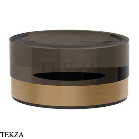 Gessi Perle Мыльница настольная круглая 74826-726, бронза Brushed