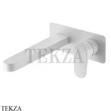 Boheme SPECTRE Смеситель для раковины на стену, комплект 455-MW, matt white