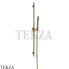 Gessi ANELLO Штанга в комплекте с душевой лейкой 63484-735, Warm Bronze PVD