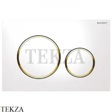 Geberit Sigma20 Клавиша смыва пластик 115.882.KK.1, белый глянец/золото/белый