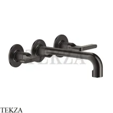 Gessi INCISO Смеситель для раковины излив средний, внешняя часть 58090-707, Black Metal brushed