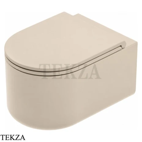 ArtCeram Solida унитаз подвесной чаша без ободка The.Reel SOV001 59 00, Sand матовый