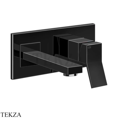 Gessi RETTANGOLO K Смеситель для раковины под размер, внешняя часть 53084-706, Black Metal PVD