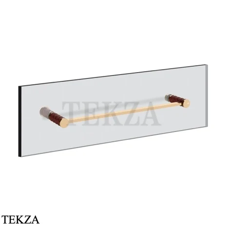 Gessi Pelle Tresse Полотенцедержатель для крепления на стекло, 45 см 78713-430, Red Cherry/ Warm Bronze PVD